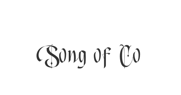 Song of Coronos font thumb